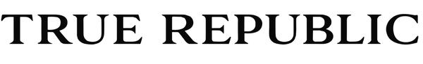 Black text 'TRUE REPUBLIC' on a white background